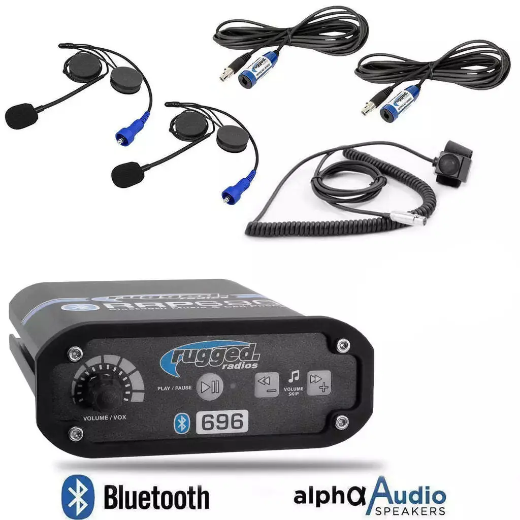 Rugged Radios 696 Plus Intercom Helmet Kit 1