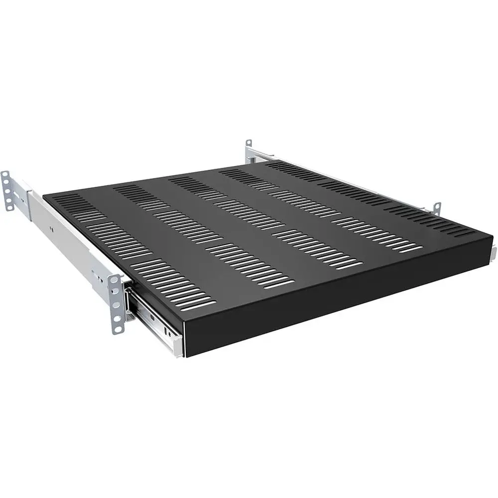 Vented Sliding Rack Shelf, Rail Mounted, 21"Depth (Rsvs1921bk1) 1