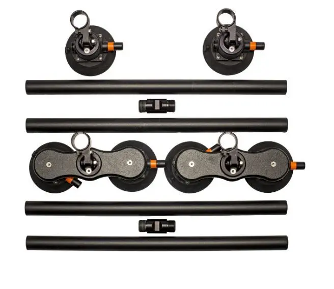 Seasucker Monkey Bars Roof Rack - Adjustable - 48 In Cross Bars - Suction Cup Mount - Black - Universal 1