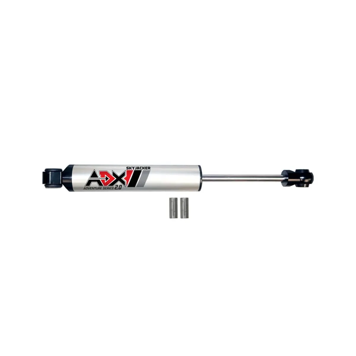 Skyjacker Adx 2.0 Steering Stabilizer - Polished - Jeep Wrangler Jk 2007-18 1