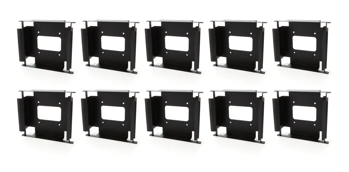 Sunoco Race Jug Floor Mount Jug Mount - Locking Tab System - Black (Set Of 10) 1