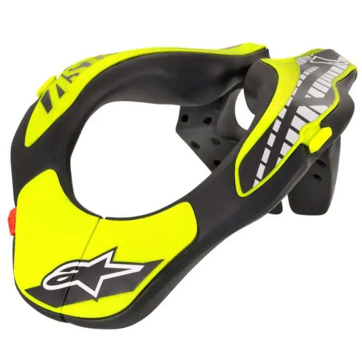 Alpinestars Moto Neck Support - Black / Yellow - Youth 6540118-155-O/S 1