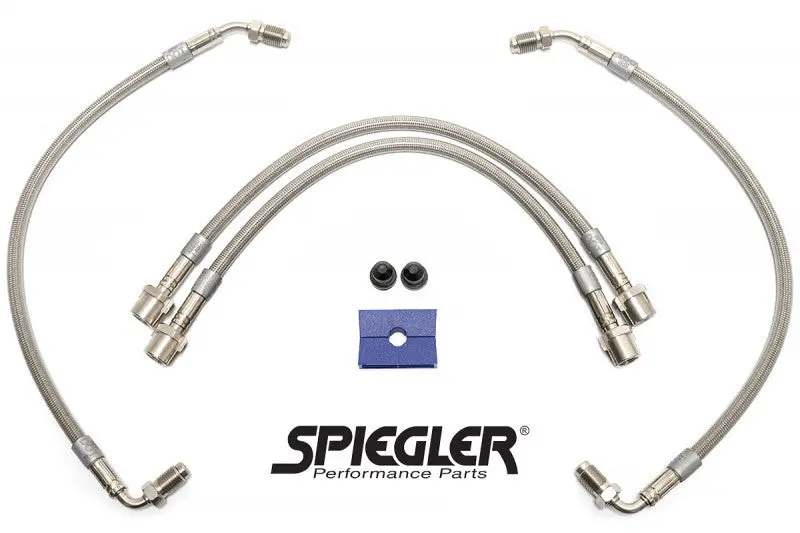 Spiegler Stainless Brake Lines - Porsche Front 4 Line Kit 1