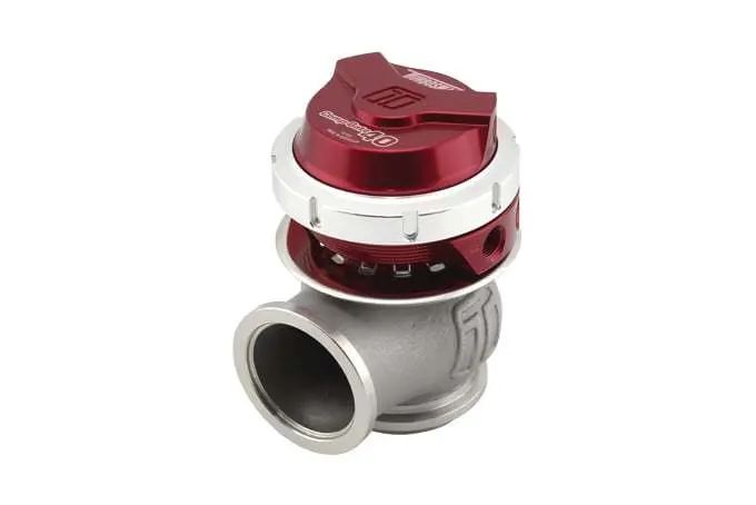 Turbosmart Compgate40 Wastegate - Electronic - 14 Psi Spring - 40 Mm Diameter - Red / Clear 1