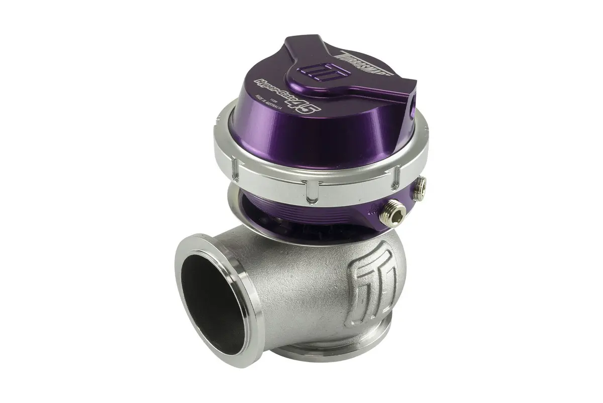 Turbosmart Genv Hypergate 45 Wastegate - 14 Psi Spring - 45 Mm Diameter - Purple / Clear 1