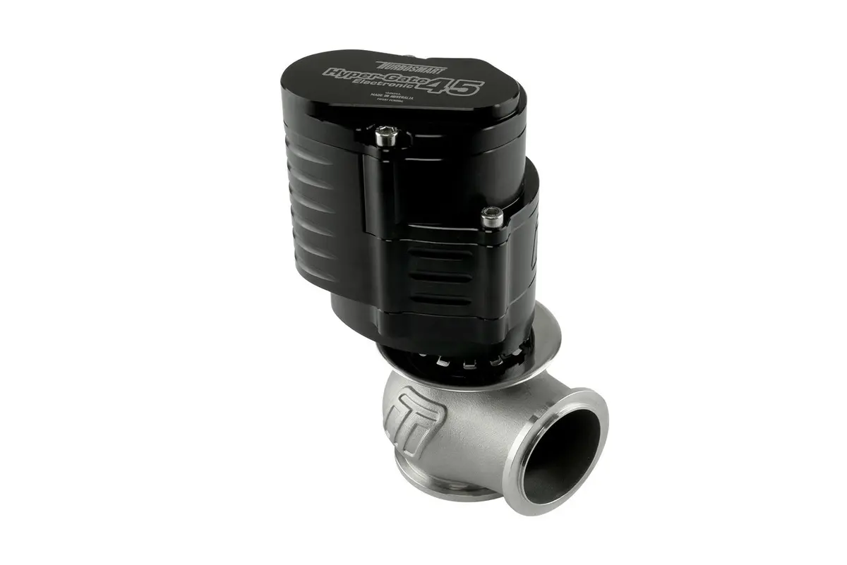 Turbosmart Genv Electronic Hypergate 45 Wastegate - Electronic - 45 Mm Diameter - Black / Clear 1