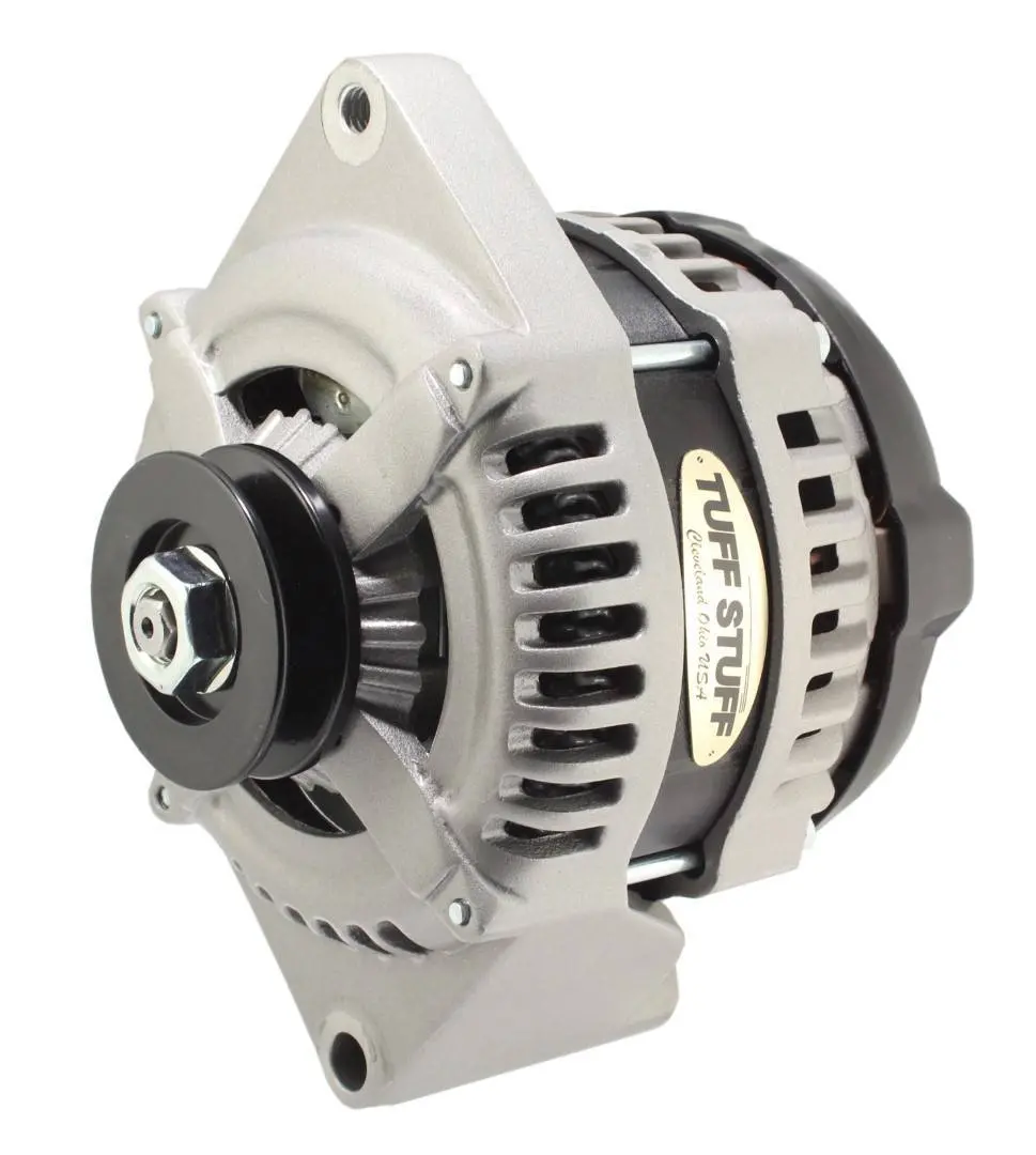 Tuff-Stuff 225 Max Amp 1-Wire Alternator W/ Single V-Belt Pulley - Ford 1