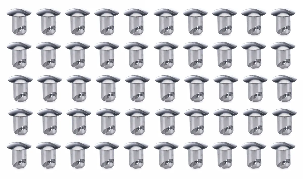 Ti22 Oval Head Aluminum Quick Turn Fastener - Slotted - 7/16 X 0.450 In Body (Set Of 50) 1