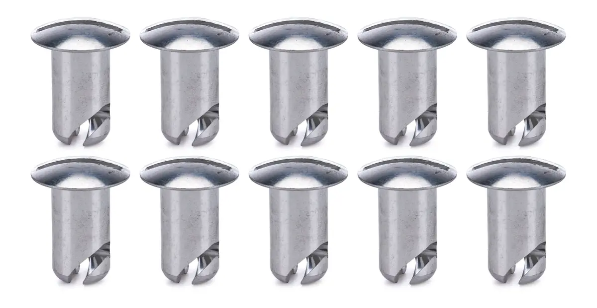 Ti22 Oval Head Aluminum Quick Turn Fastener - Slotted - 7/16 X 0.600 In Body (Set Of 10) 1