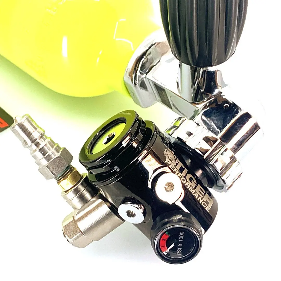 First Stage Din Or Yoke Regulator With Pressure Gauge 1