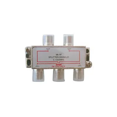 Catv 4 Way Splitter, 5-1000Mhz - Deluxe (Va-97) 1