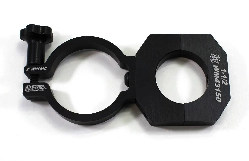 Wehrs Machine Clamp-On Shock Reservoir Bracket - Black - 1-1/2 In Od Tube Mount 1