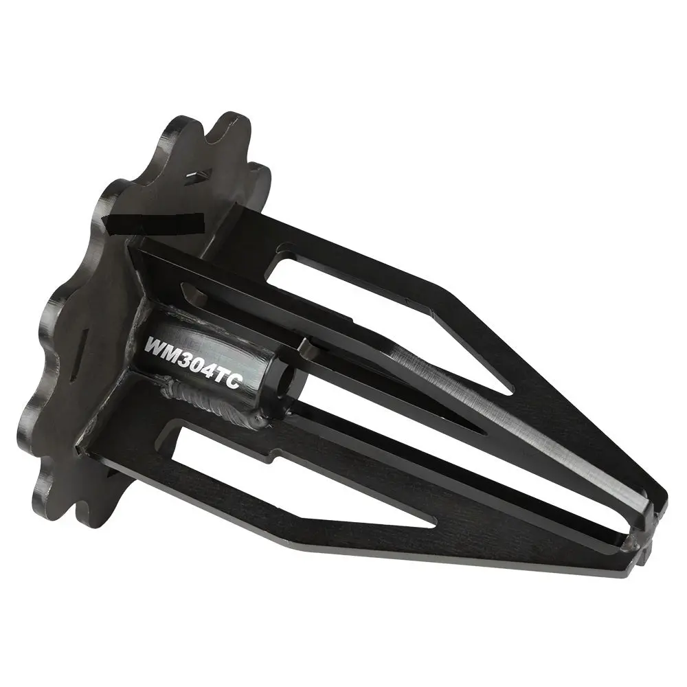 Wehrs Machine Tall Rear Spring Cup - Left Side - Upper - Bolt-On - 6 In Tall - Black - 5 In Od Spring 1