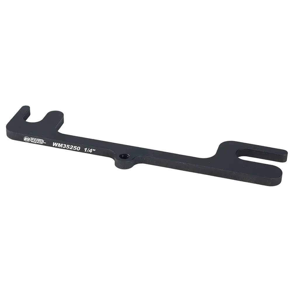 Wehrs Machine Upper Control Arm Shim - 6 In Center Spacing - 1/4 In - Black 1