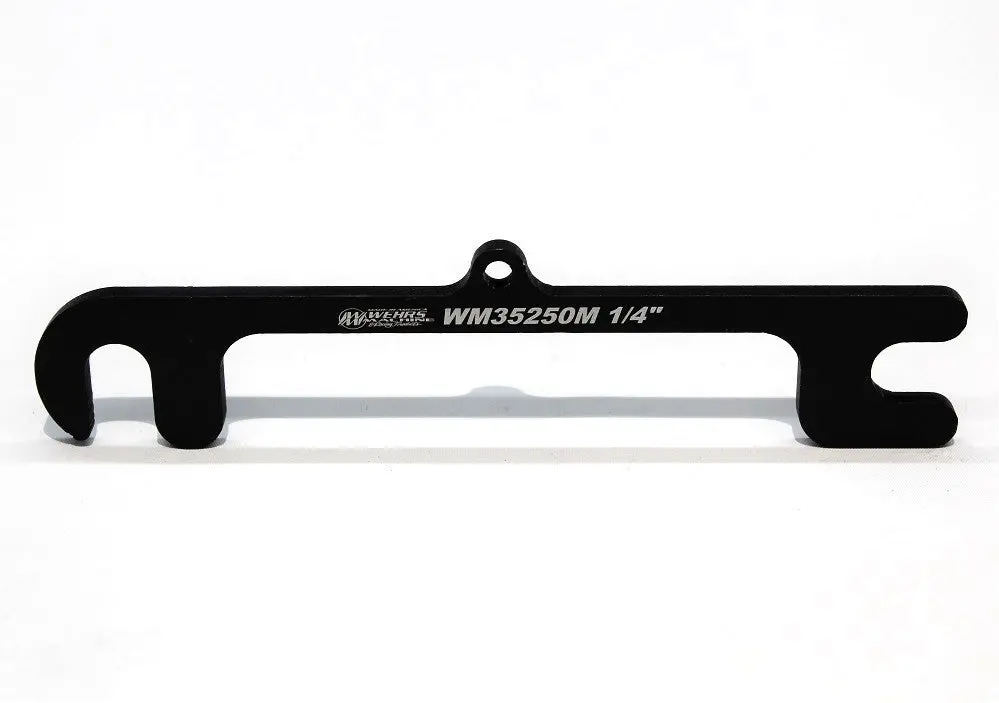 Wehrs Machine Upper Control Arm Shim - 6-15/16 In Center To Center Spacing - 1/4 In - Black 1