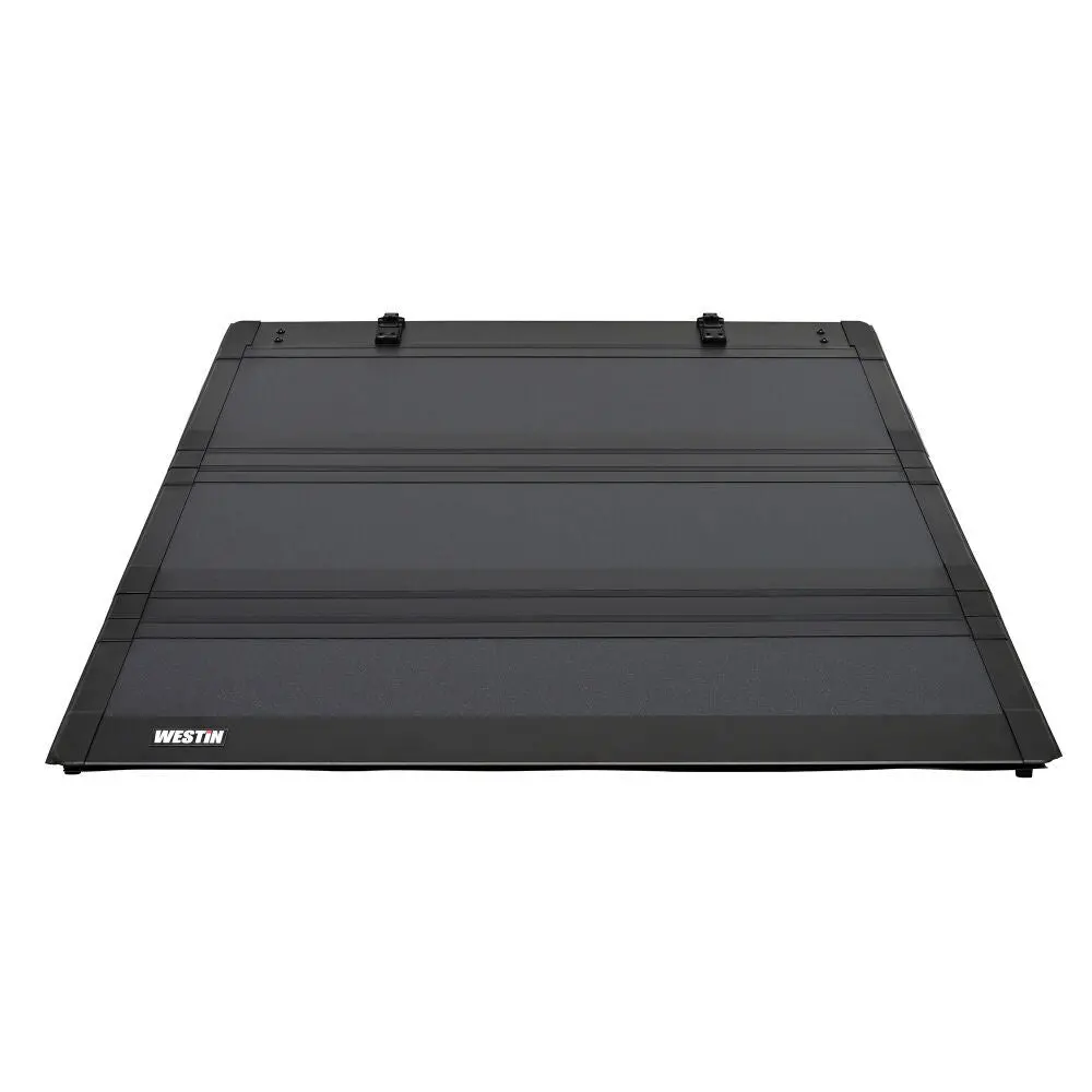 Westin Tri-Fold Tonneau Cover - Locking Rail - Black - 5 Ft 7 In Bed - Ford Fullsize Truck 2015-24 1