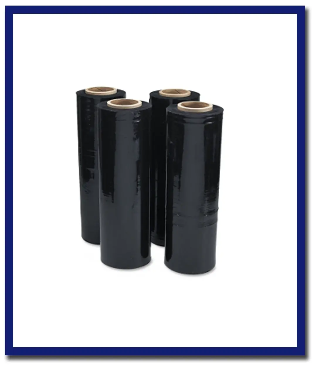 Maxvalu Hand Pallet Wrap Black 300 Metres  - (4 Rolls Per Box) 1