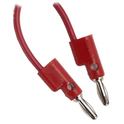 Stacking Banana Plug Patch Cable - 1Ft, Red (B-12-2) 1