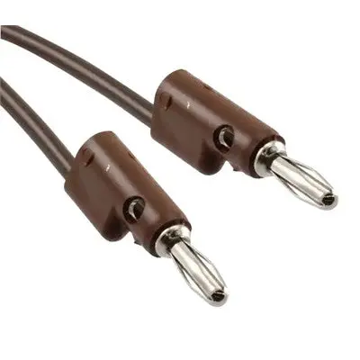 Stacking Banana Plug Patch Cable - 2Ft, Brown (B-24-1) 1