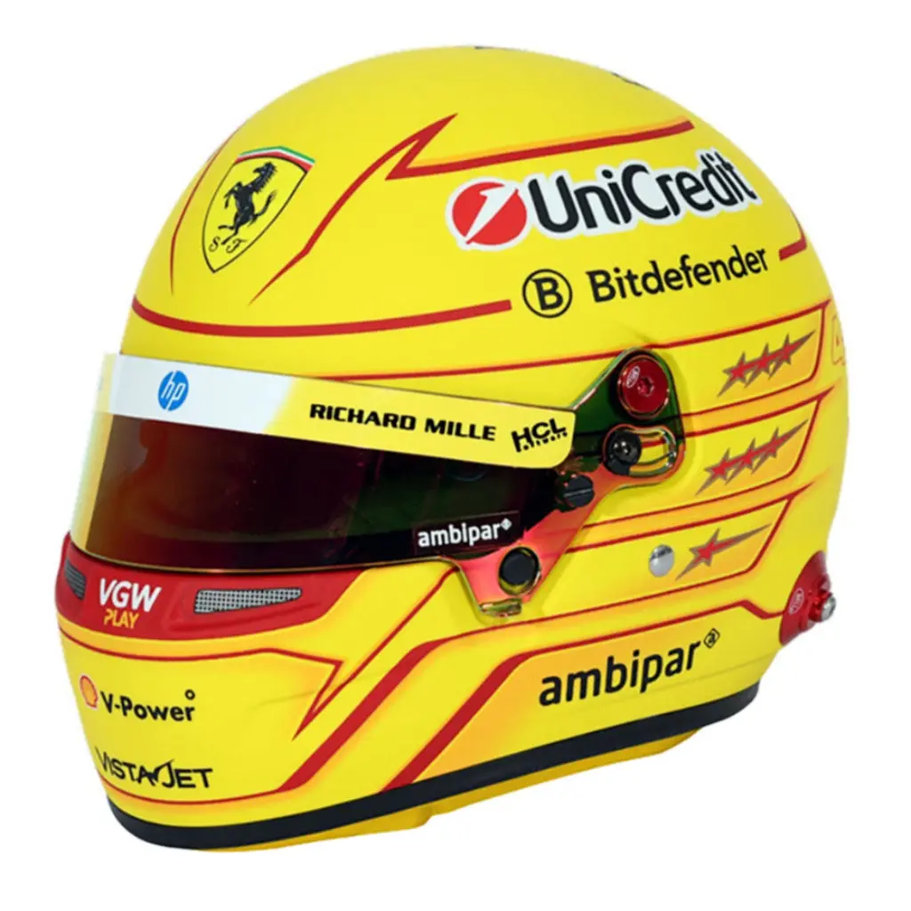 Bell Hp77 Lewis Hamilton 1:2 Scale F1 Mini Helmet | Ferrari 2025 F1 Season 1