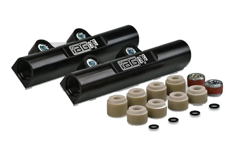 Iag Performance V3 Black Top Feed Fuel Rails For 2002-2014 Wrx / 2007+ Sti / 2008-2012 Legacy Gt / 2006-2013 Forester Xt 1