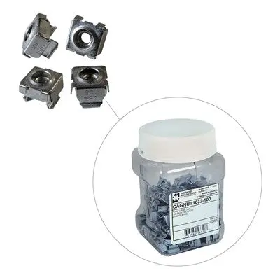 Cage Nut,  10-32, Pkg/100 (Cagnut1032-100) 1
