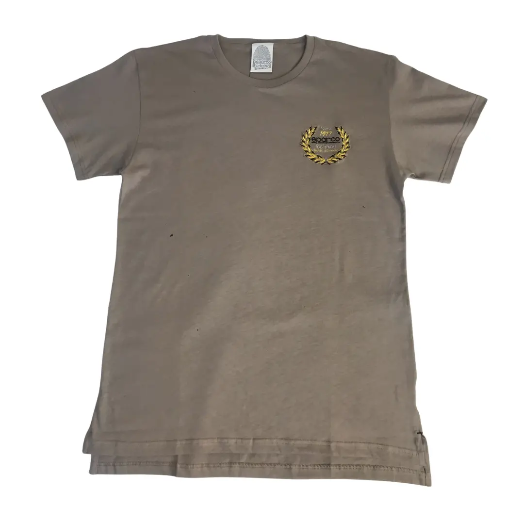 Camiseta Sparco Fashion Ricamata Beige 1