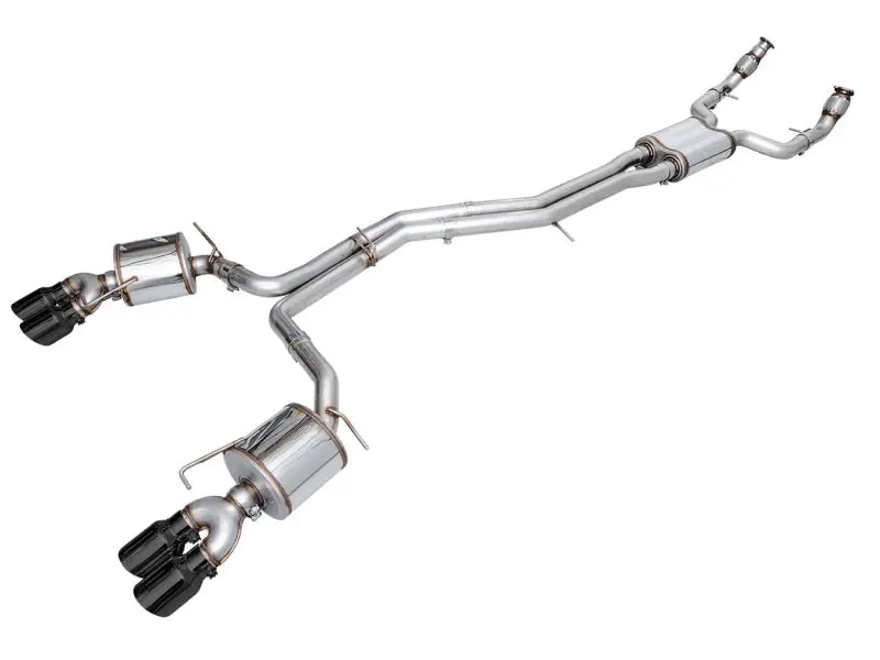 Awe Tuning 19-23 Audi C8 S6/S7 2.9T V6 Awd Touring Edition Exhaust - Diamond Black Tips 1