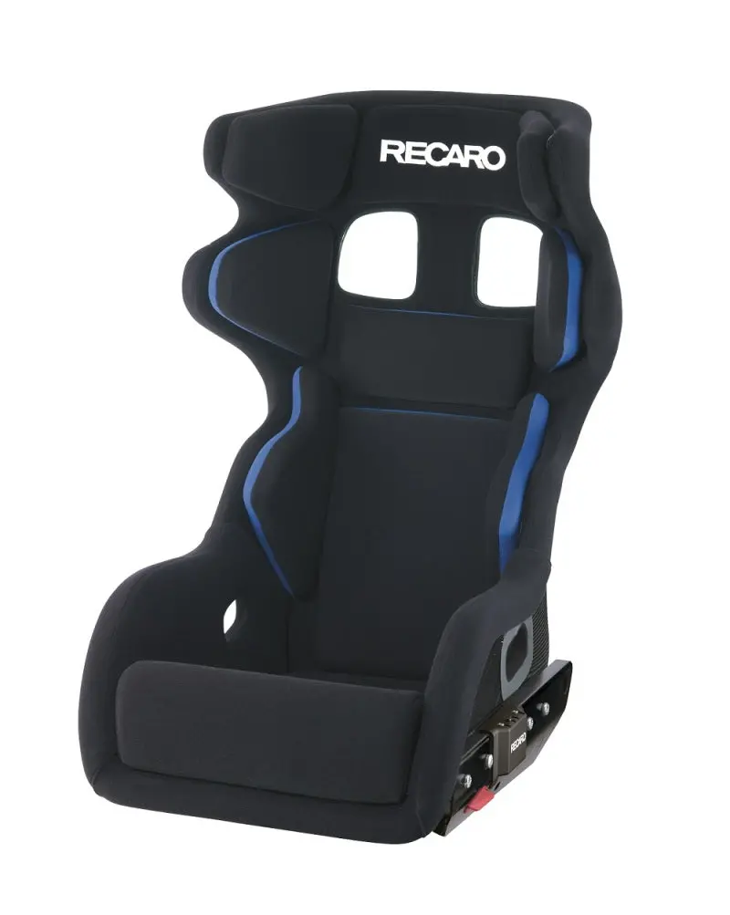 Recaro P1300 Gt Lw Lightweight Seat - Black Velour/White Logo 1