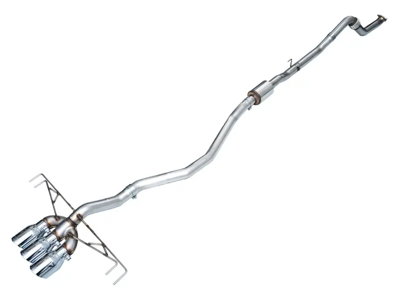 Awe Tuning 2023 Honda Civic Type R Fl5 Track Edition Exhaust W/ Triple Chrome Silver Tips 1