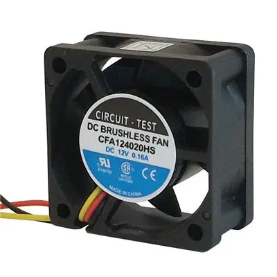 Fan 12Vdc, 40Mm X 20Mm, 8.5 Cfm, Sleeve Bearing (Cfa124020hs) 1