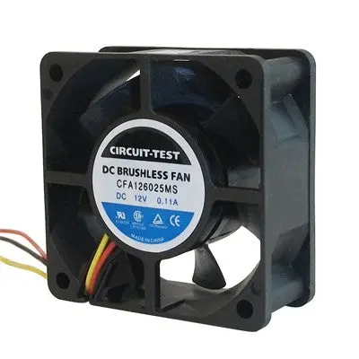 Fan 12Vdc, 60Mm X 25Mm, 16.7 Cfm, Sleeve Bearing (Cfa126025ms) 1