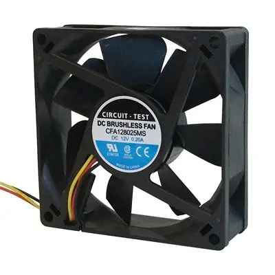 Fan 12Vdc, 80Mm X 25Mm, 37 Cfm, Sleeve Bearing (Cfa128025ms) 1