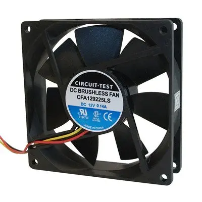 Fan 12Vdc, 92Mm X 25Mm, 41.5 Cfm, Sleeve Bearing (Cfa129225ls) 1