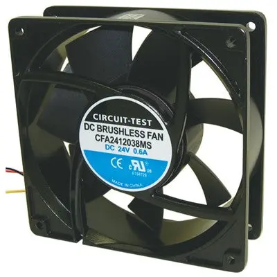 Fan 24Vdc, 120Mm X 38Mm, 121 Cfm, Sleeve Bearing (Cfa2412038ms) 1