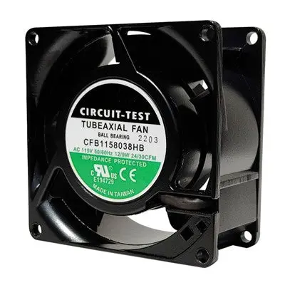 Fan 115Vac, 80Mm X 38Mm, 30 Cfm, Ball Bearing (Cfb1158038hb) 1
