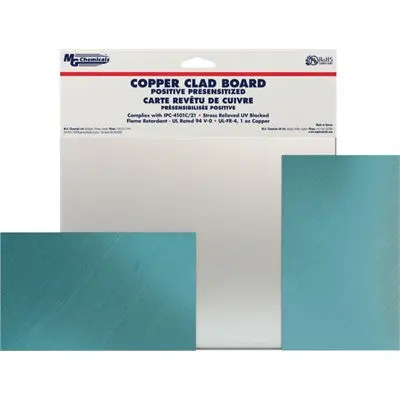 Double Sided Copper Clad Presensitized Board, 6X9", 1/16" Thickness (660-Pc) 1