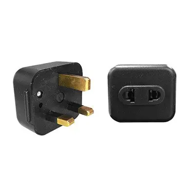 2 Conductor Plug - 3 Pin Uk Plug, Travel Adapter (Cp-Uk) 1