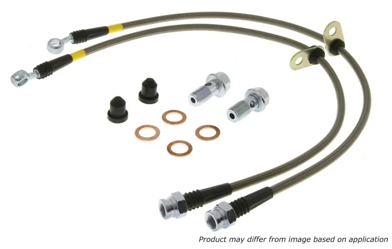 Stoptech Stainless Steel Front Brake Lines For 2007–2013 Acura Mdx 1