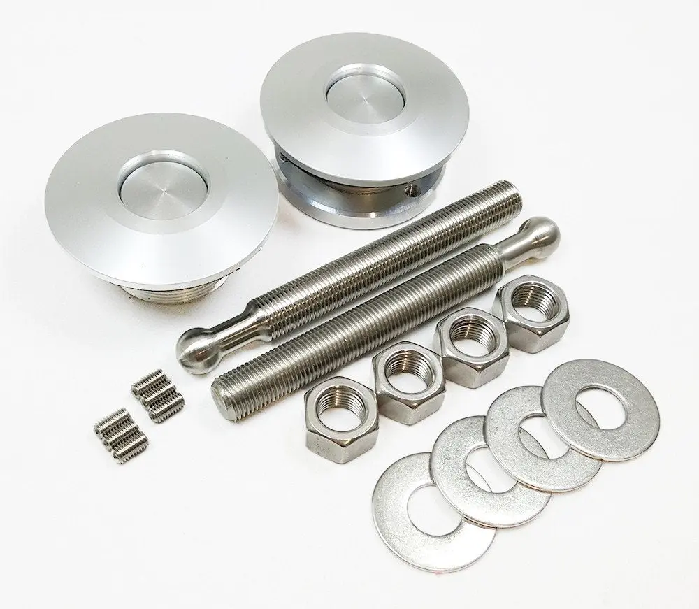 Quik-Latch Low Profile Polished Ql-50 Series Hood Pin Kit Ql-50-Lp 1