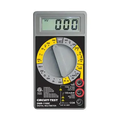 Dmm - Basic With Continuity Buzzer & Battery Test (Dmr-1100C) 1