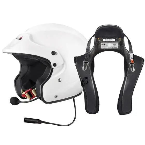 Stilo Sport Plus Rally Helmet & Stand21 Club Series Fhr Device Package 1