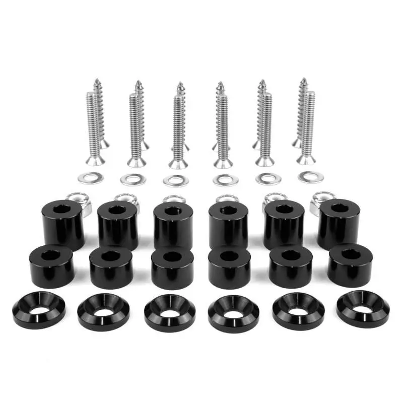 Builtright Industries 42 Piece Tech Plate Mounting Hardware Kit - Black 1