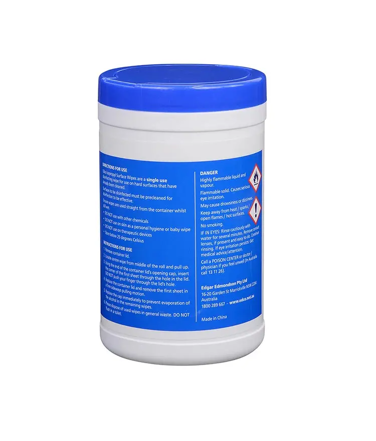 Edco Isopropyl Surface Wipes Canister 75/Pack - 1 Pack 1