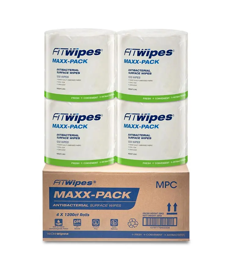 Edco Wow Wipes – 1200 Pieces (4 Rolls) 1