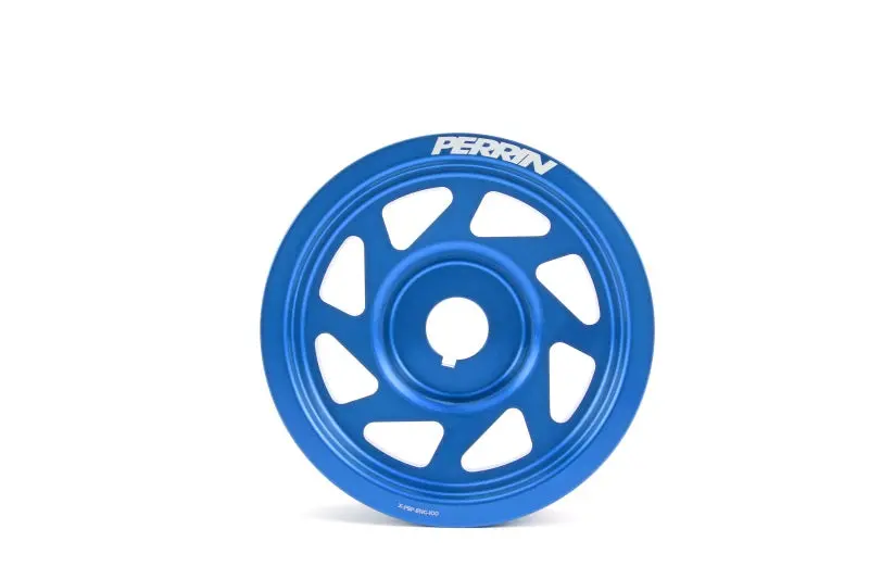 Perrin 93-11 Subaru Impreza / 02-14 Wrx / 04-21 Sti Ej Crank Pulley - Blue (W/Ac) 1