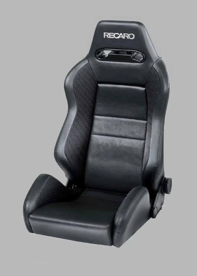 Recaro Speed Seat - Black Vinyl/Saturn Black/Black Am Vinyl W/Silver Logo 1
