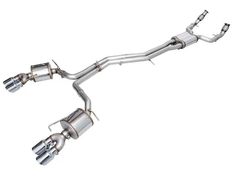 Awe Tuning 19-23 Audi C8 S6/S7 2.9T V6 Awd Touring Edition Exhaust - Chrome Silver Tips 1
