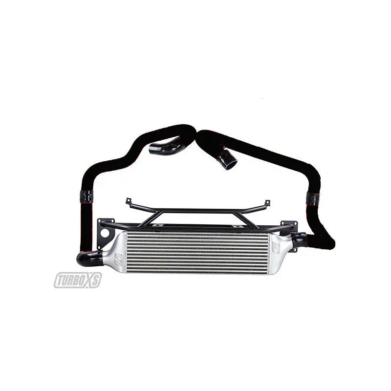 Turbo Xs Front Mount Intercooler Kit For 2015+ Sti W/ Black Piping 1