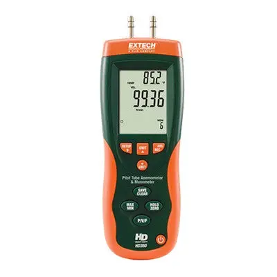 Pitot Tube Anemometer And Differential Manometer (Hd350) 1